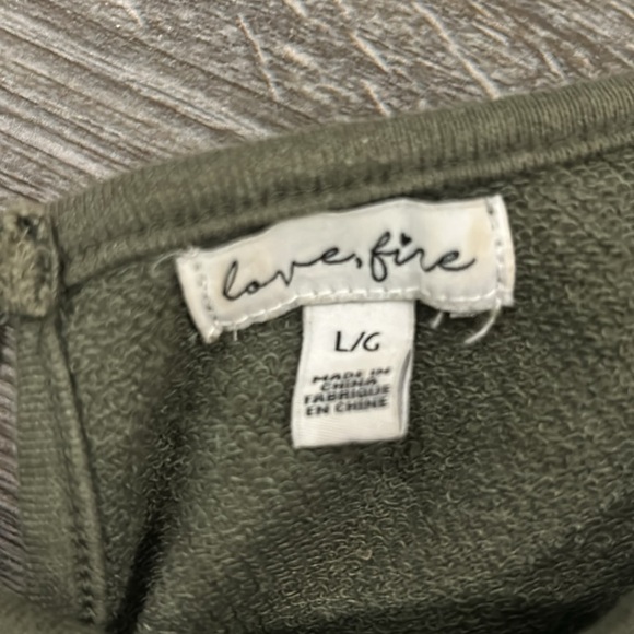 EUC Love, Fire Olive Green Romper Size Large - Picture 7 of 10